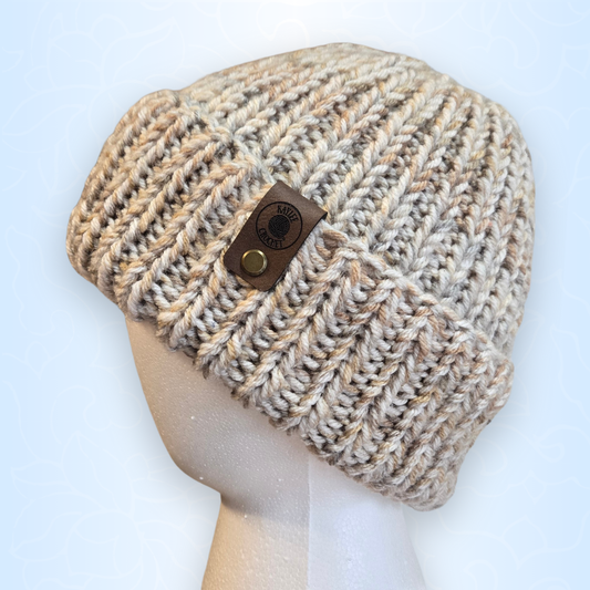 Neutral Chunky Knit Beanie