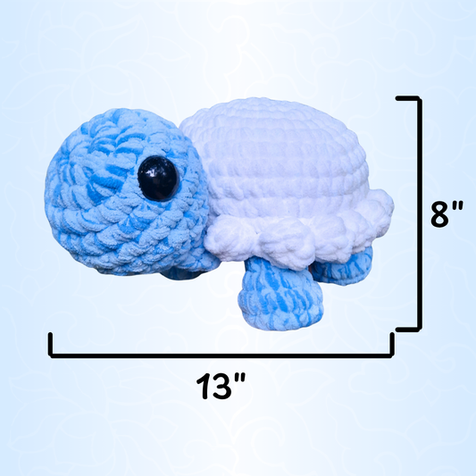 Jumbo Cloud Turtle Crochet Plushie - Misfit Item