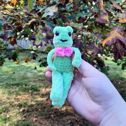 Fergie Doll and Frogbert Ragdoll Crochet Plushie