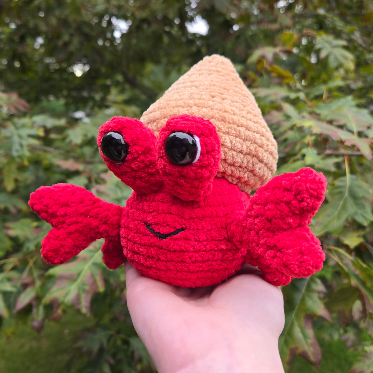Hermit Crab Crochet Plushie