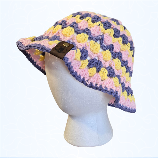 Purple/Yellow/Pink Kelp Bucket Hat