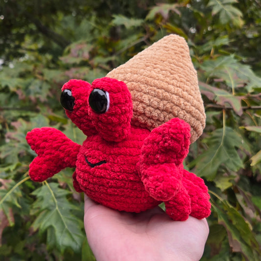 Hermit Crab Crochet Plushie