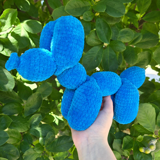 Balloon Dog Crochet Plushie (Blue)